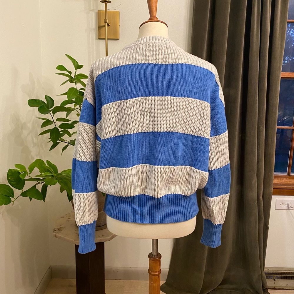 Z Supply Blue Striped Sweater - Picture 5 of 5